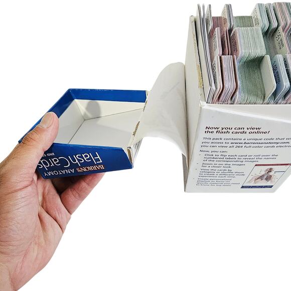 Barron's Human Anatomy Flash Cards 2nd Edition Nursing Medical Biology Study - Picture 5 of 6